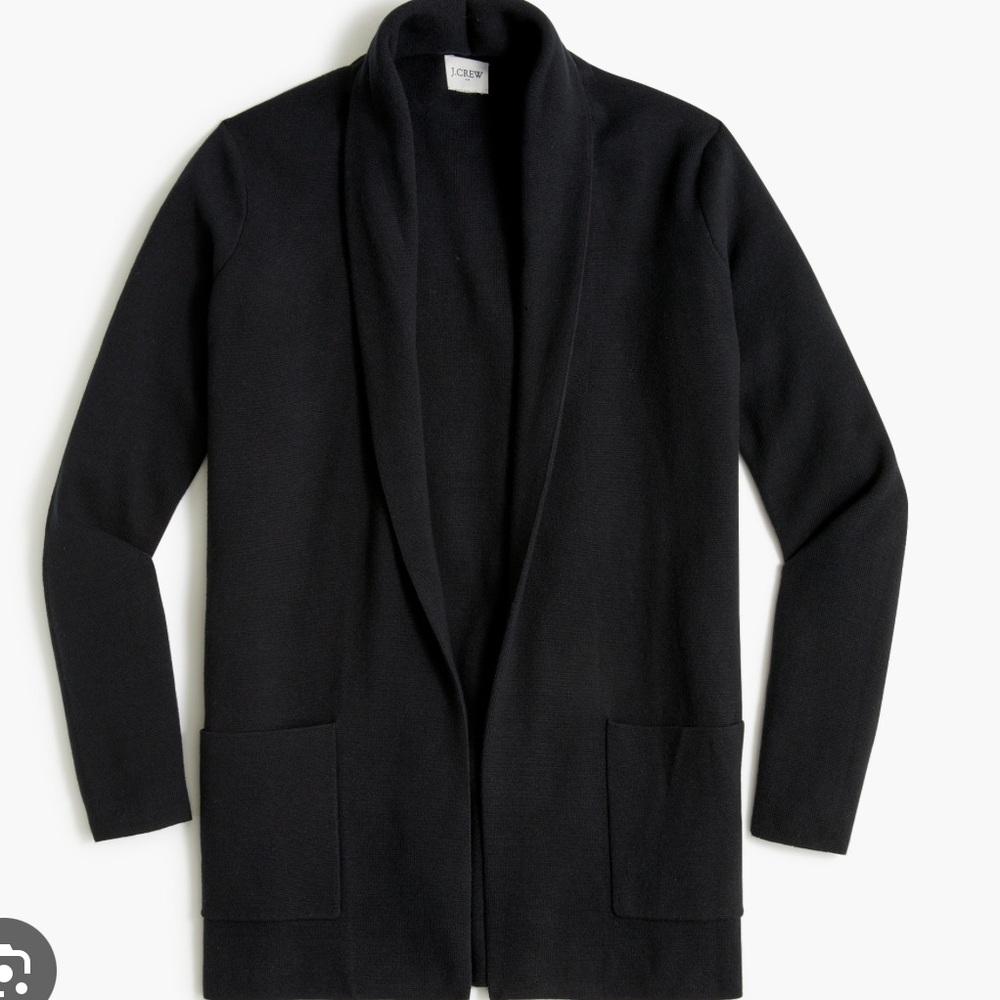 J. Crew Chelsea Sweater Blazer in Black